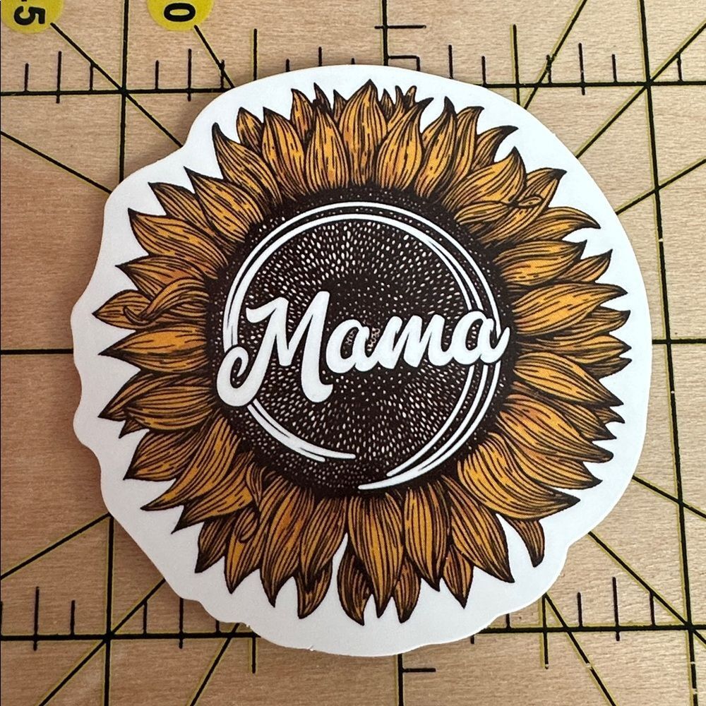 💜13/$13 +Bundle Sticker Sale | Mama Sunflower Flowers Waterproof Sticker